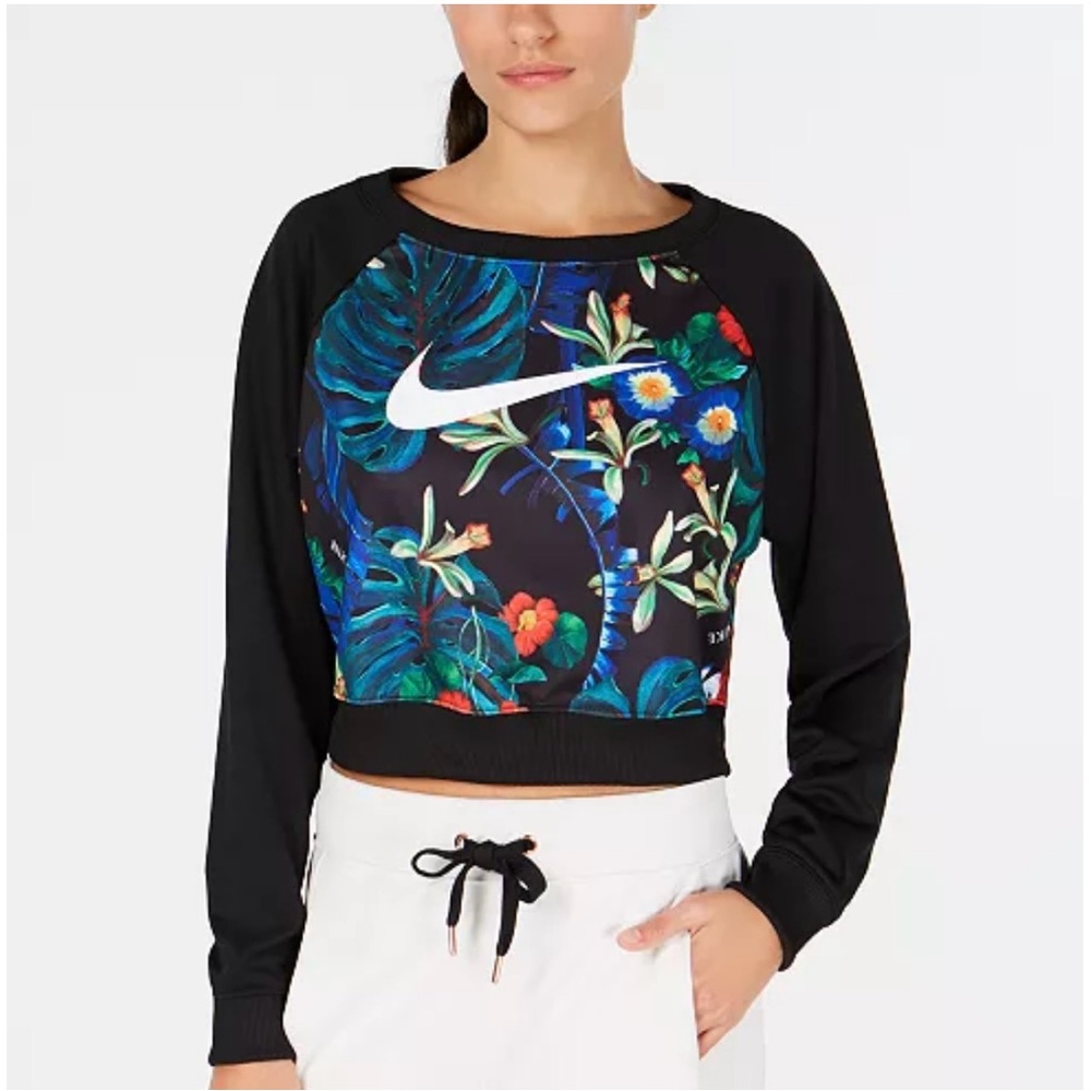 Nike NSW Hyper Femme Polyknit Print Crew Sweatshirt